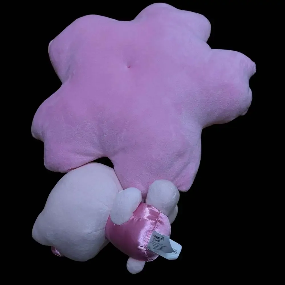 Hello Kitty Cherry Blossom Flower Shaped Plush Pillow and Sitting Doll Set